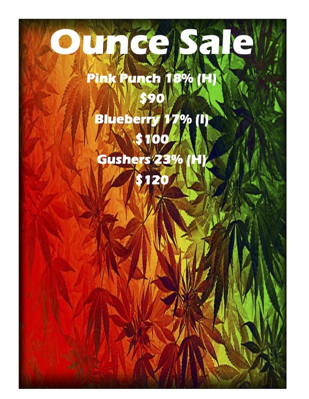 ounce sale menu